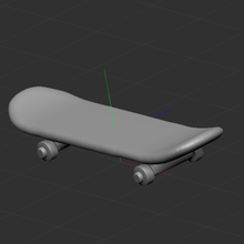 skateboard Giochi aria gioco 3d print model - Mito3D