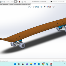 skateboard 3d print model - Mito3D