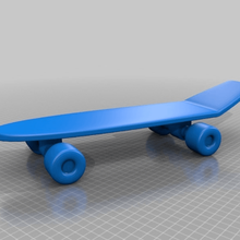 skateboard - spinning wheels game toy 3d print model - Mito3D