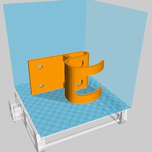 kaykay kapı tutucu duvara monte edin ev depolama destek montaj mural deco 3d print model - Mito3D