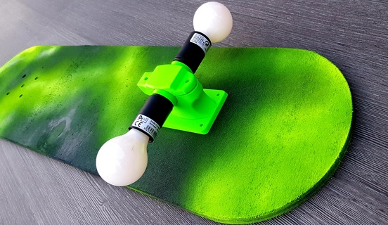 skateboard lamp 3d cnc 3d print model - Mito3D