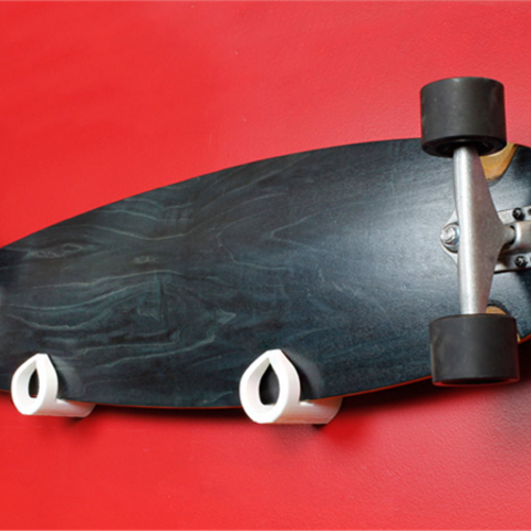 skate de montagem na parede casa 3D print model - Mito3D