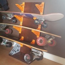 skateboards rack home household 3d print model - Mito3D