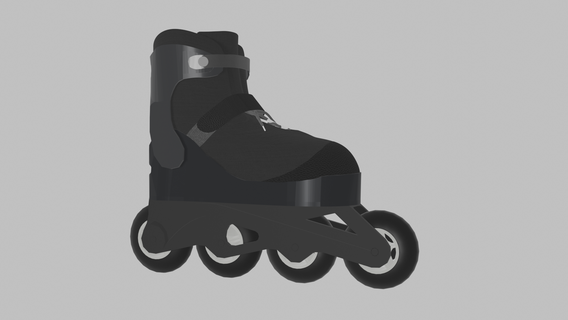 patins patim sapatos calçados esporte patinação 3d print model - Mito3D