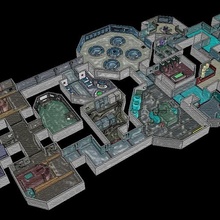skeld - complete map among us game 3d print model - Mito3D