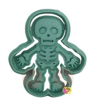 skeleton cookie cutter cookies sugar paste biscuit fondant biscuitcutter 3D print model - Mito3D