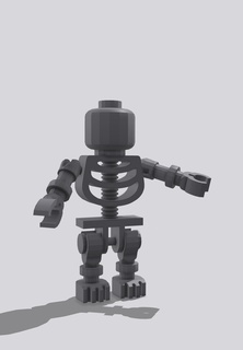 scheletro ego minifigure giocattolo 3d print model - Mito3D