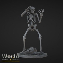 squelette sorcellerie bête corps créature Jeux crâne morte Mort vivant jeux société dnd éclaireur 3d print model - Mito3D