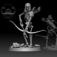 scheletro arciere 3d print model - Mito3D