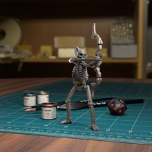 skeleton bow drawn - pre-supported game animated armour dnd miniature minis dungeons dragons 32mm tytantroll miniatures patreon archer arrow 3d print model - Mito3D