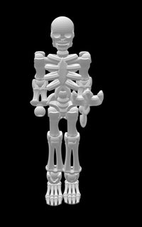 iskelet Bushwick çeşitli cadılar bayramı korkutucu kafatası yoğun detaylı eğlence bushwick3d 3d print model - Mito3D