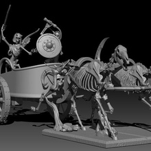 squelette char 3d print model - Mito3D