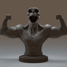 Skelett fitness Kunst - Spielzeug Galionsfigur Muskel gym Skulptur sculpt 3d print model - Mito3D