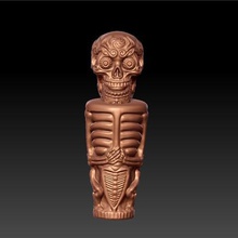 iskelet guard art character skull buddha buddhism 3d cnc sculpture statue toy decoration mythical dead death god oriental gothic 3d print model - Mito3D