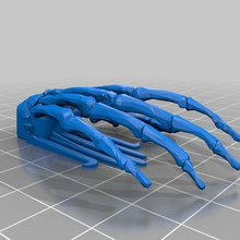 esqueleto mano cabello diapositiva Moda godo gótico acortar accesorios 3d print model - Mito3D