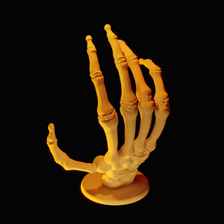 squelette main crâne sculpture doigt doigts mains art biologie biologique précis 3d print model - Mito3D