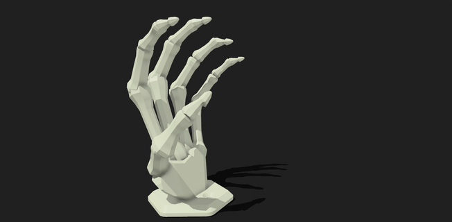 esqueleto fone ouvido suporte gamingxcults 3d print model - Mito3D