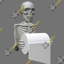 squelette titulaire soutien papier 3d print model - Mito3D