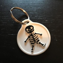 skeleton key ring gadget keyring skull