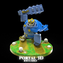 iskelet kral çatışma Royale 3d print model - Mito3D