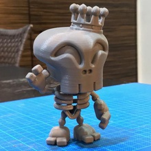 skeleton king figure game 123d design holloween 3d print model - Mito3D