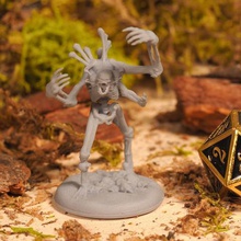 skeleton king tabletop miniature game halloween bone nightmare undead stl file 3d model fantasy warhammer gloomhaven pathfinder critical role gaming rpg dungeons dragons 3d print model - Mito3D