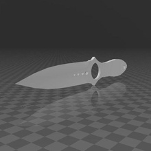 esqueleto cuchillo 3d print model - Mito3D