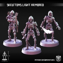 skeleton light armored game skeletons dungeongsanddragons dnd d&d undead miniature minis dungeondog dungeondogminiatures ttrpg rpg 3d print model - Mito3D