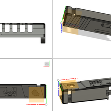 squelette diapositive g18c airsoft 3d print model - Mito3D