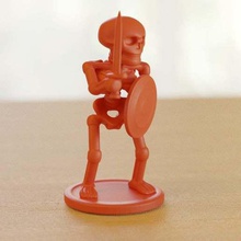 skeleton soldier fighting art creatures 3d print model - Mito3D
