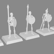 scheletro lancieri miniature versione 2 art le creature warhammer da tavolo in miniatura kow re guerra fantasia dnd gioco 3d print model - Mito3D