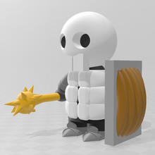 scheletro guerriero gadget giocattolo 3d print model - Mito3D