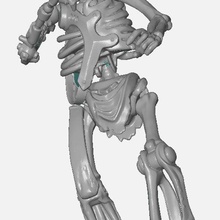 skeleton warriors dr cyborn art laymates 90s 3d print model - Mito3D