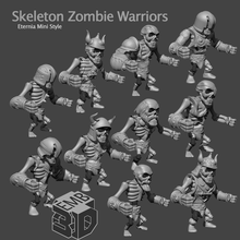 skeleton warriors eternia mini's style - mix match build army set 1 80s action figure barbaria dungeons and dragons fantasy figures greyskull he-man male masters of the universe miniature miniatures motu muscles toy vintage skeletor zombie 3d print model - Mito3D