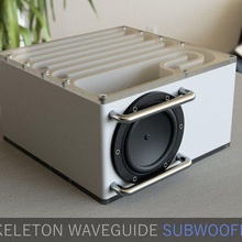skeleton waveguide subwoofer speaker - fusion 360 archive 3d print model - Mito3D