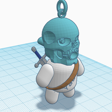 cabeça esqueleto brinquedo 3d print model - Mito3D