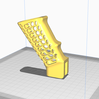 skeletonized flat slot grip ar parts 3d print model - Mito3D
