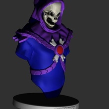 skeletor bust esqueleto he-man mastersoftheuniverse colectable actionfigure 3d print model - Mito3D