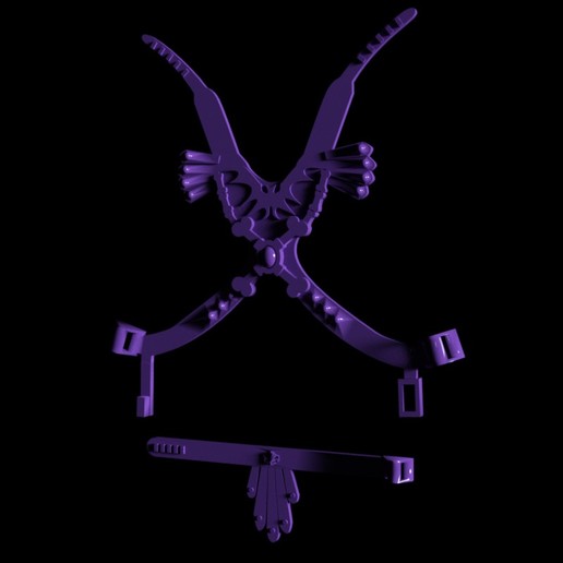 squelette vêtements motu pagne pectoral accessoire maîtrise univers figure heman mal guerriers ancien 3D print model - Mito3D