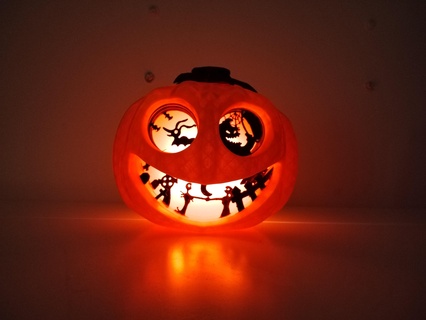 Skellington citrouille nightmarebeforechrismas oogie boogie sortie LED lumière Halloween effrayant halloweenxcults 3d print model - Mito3D
