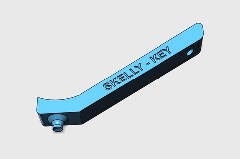 skelly pin key 3d print model - Mito3D