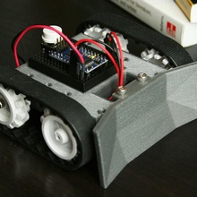o sketchup mini robô de sumô gadget apress chassis minisumo prática impressoras 3d printbot robótica 3d print model - Mito3D