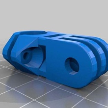 ski pole-gopro-mount 12mm Durchmesser gadget Kamera kundengebundene 3d print model - Mito3D