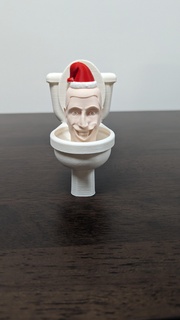 skibidi toilet christmas ornament Art tik tok viral youtube dafuq!?boom! 3d animation 3d print model - Mito3D