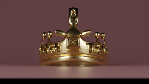 skibidi toilet crown boss head youtube gold ring 3d print model - Mito3D