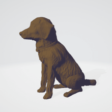 skinny dog home pet animal sculpture stray 3d print model - Mito3D