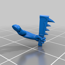 skinny lizardmen clubs aos seraphon skinks warhammer fantasy toy_game_accessories 3d print model - Mito3D