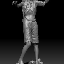 mager zombi 3d print model - Mito3D