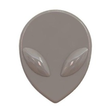 skipped-eye alien head bulging eyes 3d print model - Mito3D