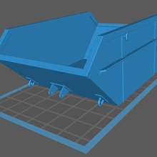 skip waste container construction mulde 3d print model - Mito3D